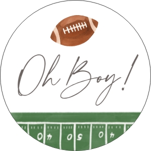Cupcake Toppers - Football - 1109 design preview