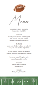 Menu - Football - 1109 design preview