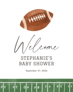 Welcome Sign - Football - 1109 design preview