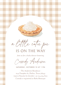 Baby Shower Invitation - Cutie Pie - 1111 design preview