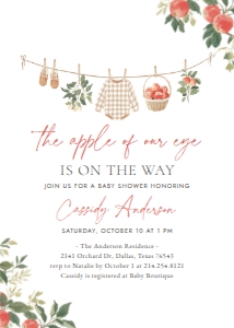 Baby Shower Suite - Apple - 1112 design preview