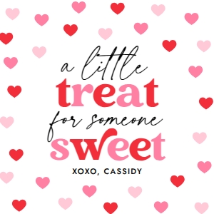 Valentine's Tag - Little Treat (3x3) design preview