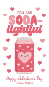 Valentine's Card -Soda-lightful: Valentine's Tag - Soda-lightful