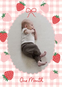 Monthly Photo Banner - Berry First Birthday - 9931 design preview