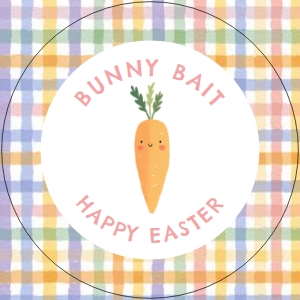 Easter Tag - Plaid Bunny Bait design preview