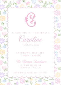 multi floral invite: multi floral invite