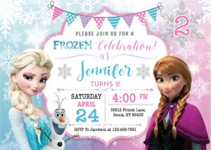 Frozen Birthday Invitation F01: 4187