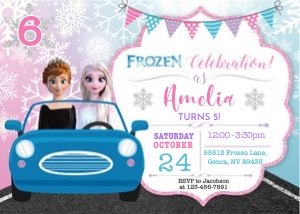 Frozen Birthday Invitation F17: 4230