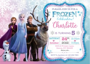 Frozen Birthday Invitation F26: 4245