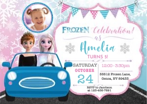 Frozen Birthday Invitation F17-2: 4237