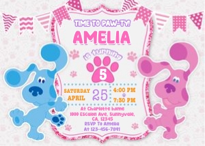 Blues Clues invitation BC2: 5017