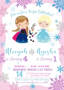 Frozen Birthday Invitation F20: 4144