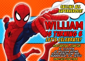 Spiderman Invitation SP3: 4370