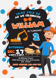 Blippi Invitation 2: 4751