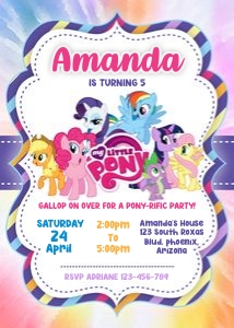 My Little Pony Invitation: 4605