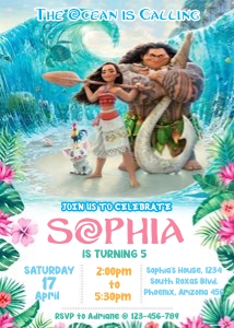 Moana Birthday Invitation: 4349601219