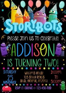 StoryBots Birthday Invitation: 4767