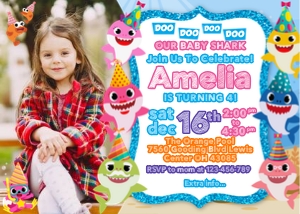 Baby Shark Invite -with picture: 4021