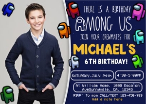 Among US Invitation With Picture: 4561