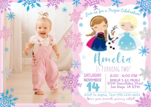 Frozen Birthday Invitation + Picture: 4252