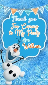Olaf  Thank you tag: 4223