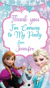 Frozen Thank you tag: 4104