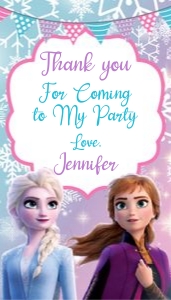Frozen Thank you tag: 4267