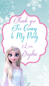 Frozen Thank you tag: 4139