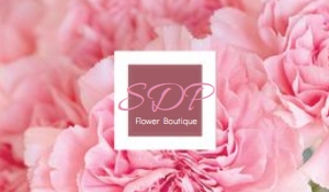 pinkflowerfront: Pink Flower Design Business Card Template