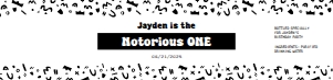 Notorious One water bottle label | 8.25 x 2": The Big One birthday bundle