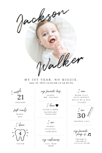 1st birthday milestone sign | 24x36": 1st birthday milestone sign | 24x36"