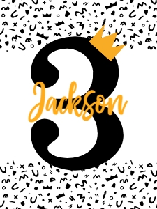 3rd birthday party sign | 18x24": 3rd birthday party sign | 18x24"