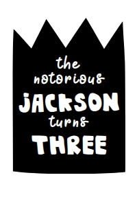 The Notorious Three birthday sign | 24x36": The Notorious Three birthday sign