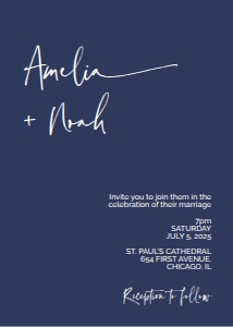 Jewel Tone Minimalist Invitation Suite - 025 design preview
