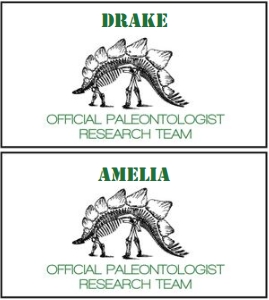 Dino Dig Site Tool Box Labels design preview