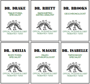 Dinosaur Party ID Badges design preview