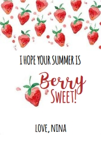 Berry Sweet Gift Tag design preview