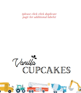 Transportation Food Label - A627 design preview