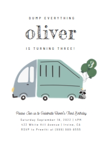 Minimalist Trash Truck design preview