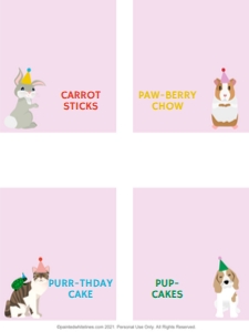 Food Labels Pet Party Multipink: Pet Paint Party Pack Multipink