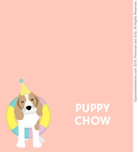 Food Labels Doggy Paddle Party: Doggy Paddle Party Pack Teal