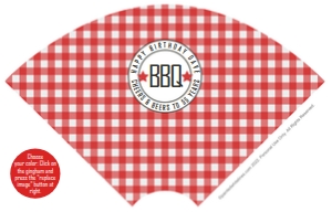 Small Sugar Cone Wrap Right Side Up Words BBQ Party: Sugar and Cake Cone Wraps BBQ Party