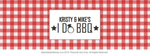 Napkin Rings I Do BBQ design preview
