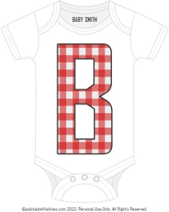 Newborn Outfit Cutouts BaByQ Red: Newborn Outfit Cutouts BaByQ Red