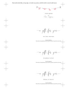coupon book - tiny book of love design preview