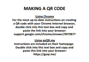 QR Code Instructions: College Fund Graduation Sign with QR Code