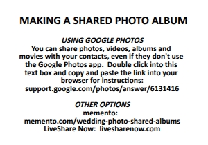 Making a Shared Photo Album: Minimalist Sophia Ronald Share the Love Card with QR Code