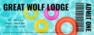 water park ticket design preview
