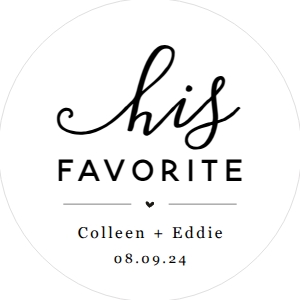 His and Her Favorite Sticker design preview