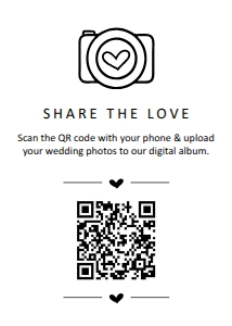 Minimalist Sophia Ronald Share the Love Card with QR Code & Photo: Minimalist Sophia Ronald Share the Love Card with QR Code & Photo